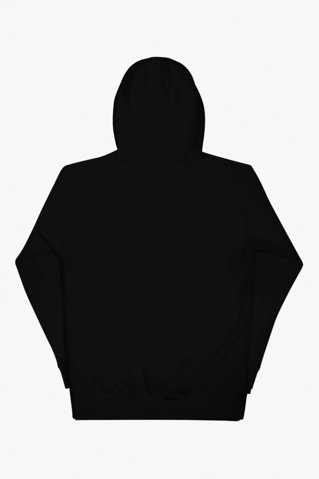 Red glitter logo print alternative black hoodie by Dead Angeles