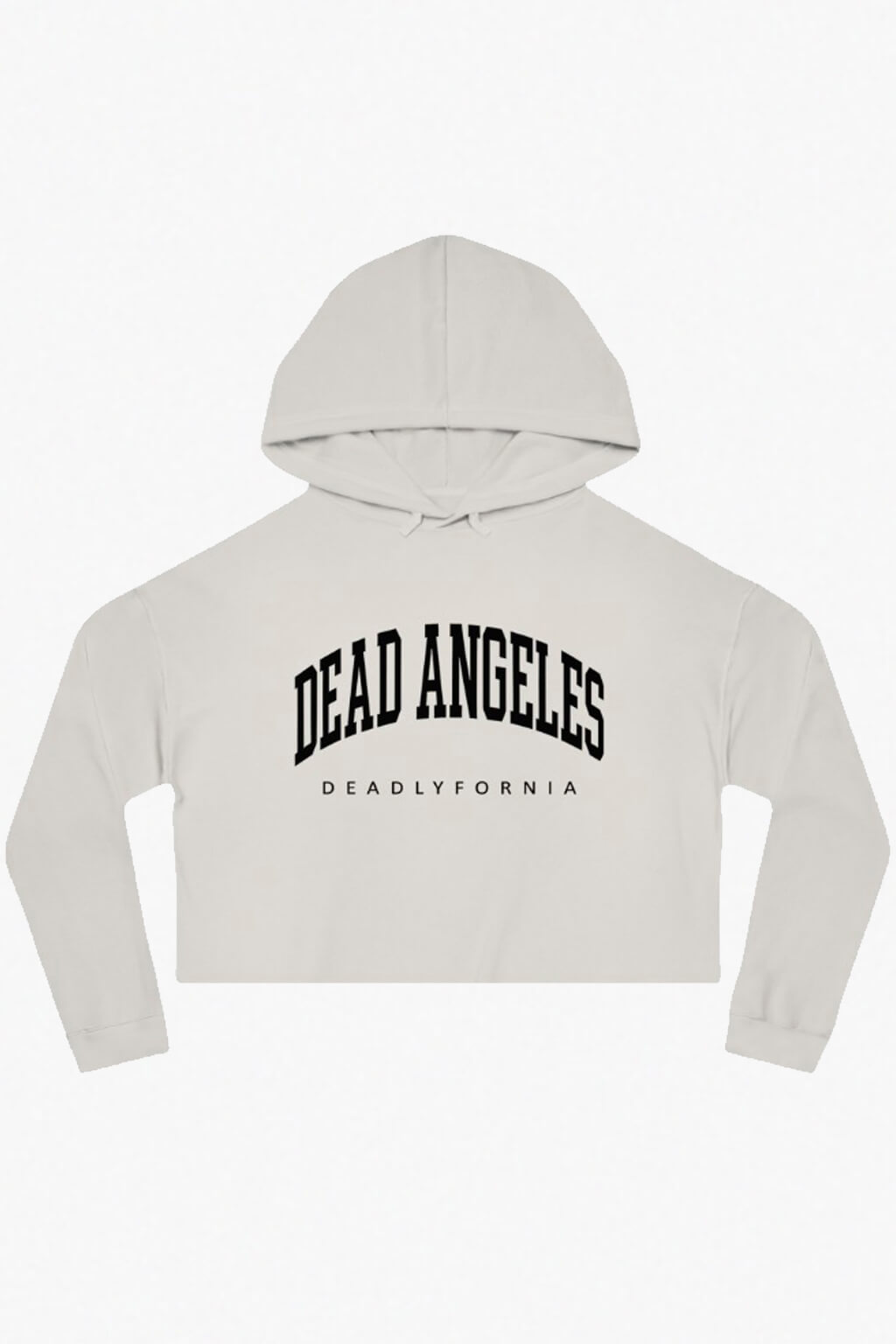 Dead Angeles Deadlyfornia Los Angeles Print Crop Beige Sand Color
