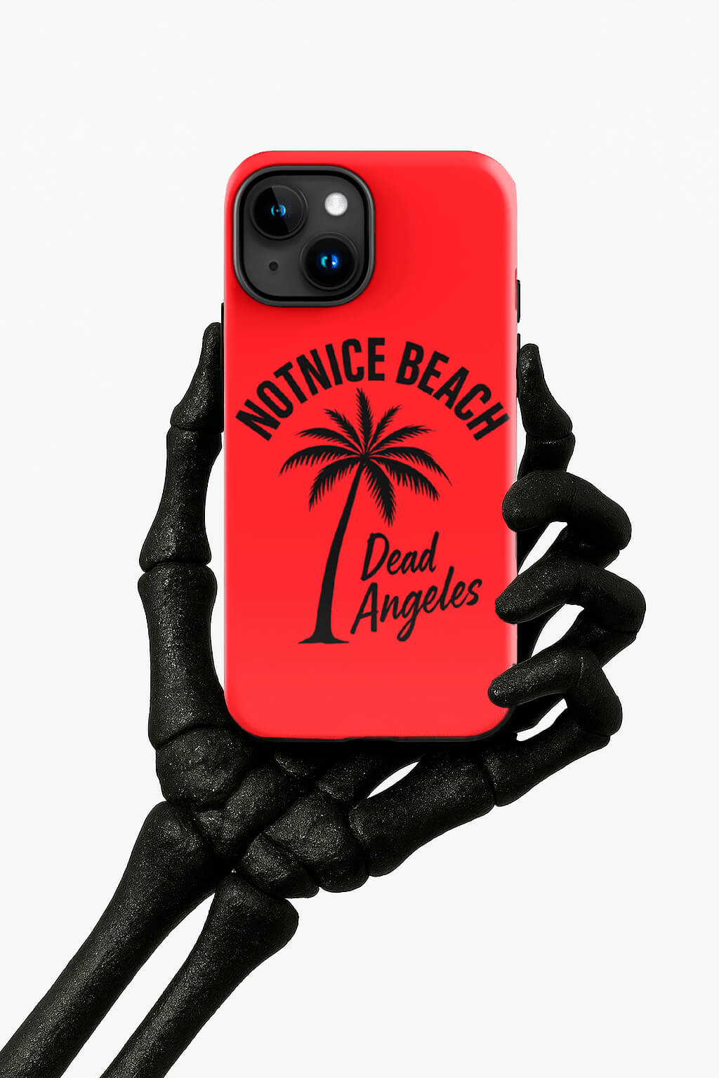 Dead Angeles Notnice Beach Palm iPhone Case. Skeleton Hand Holding Red iphone Covershop_this_look_EcLGgQ