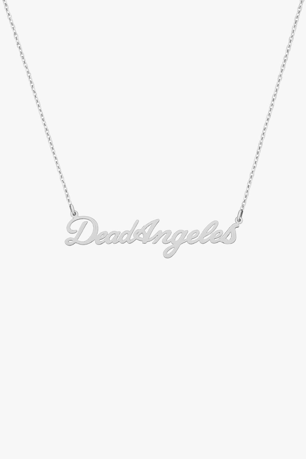 Dead angeles pendant gold rose 14k, chain necklace