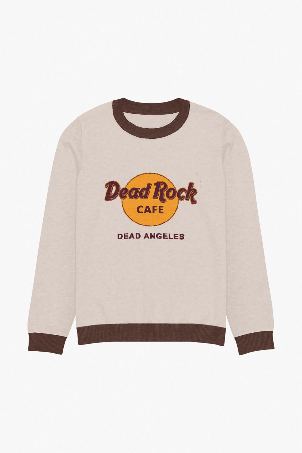 Dead rock cafe Dead Angeles city graphic knitted sweater 