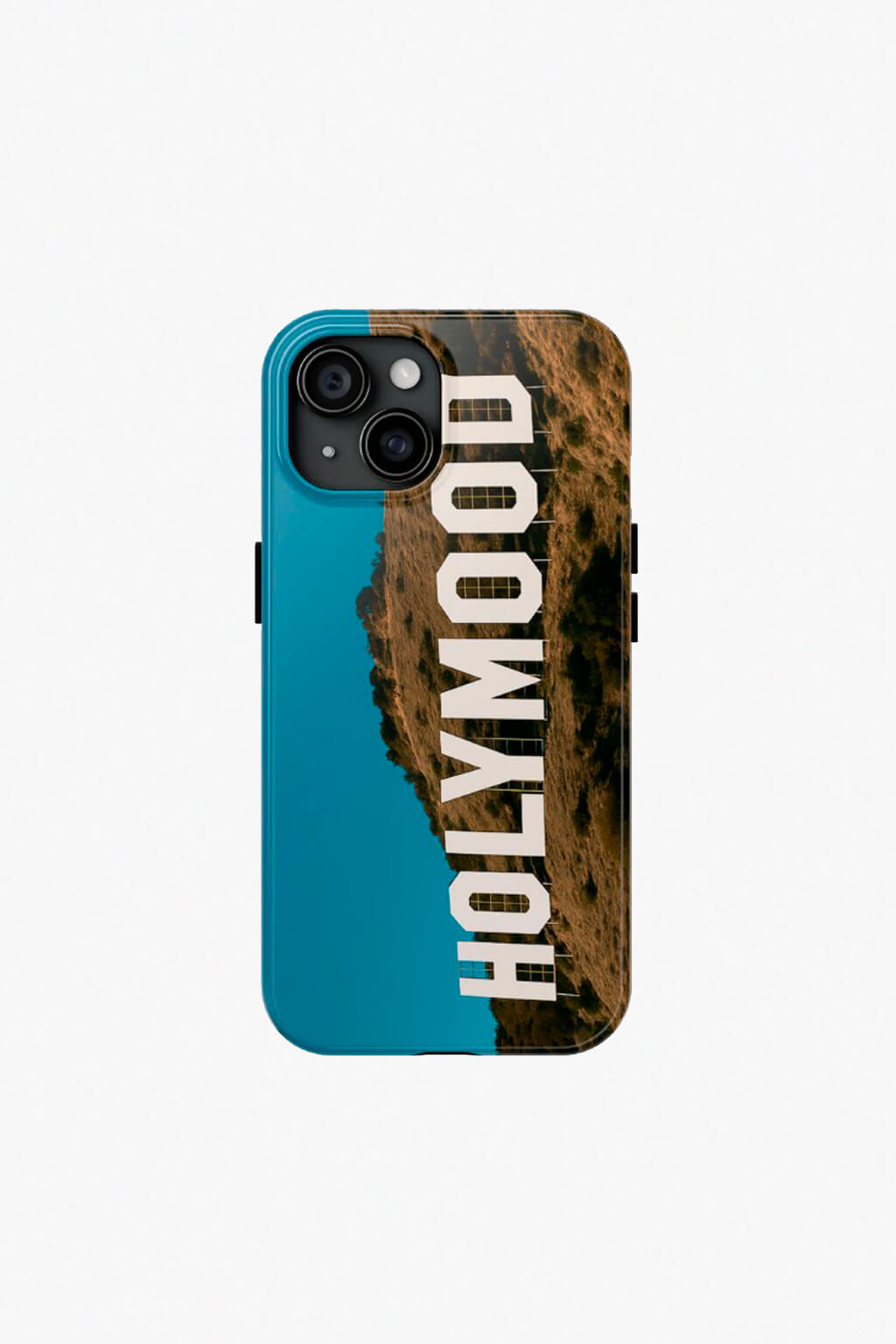 Hollywood parody print iphone case from Dead Angeles — California style graphic iphone cover with landscape view print. Colorful iPhone Cover.