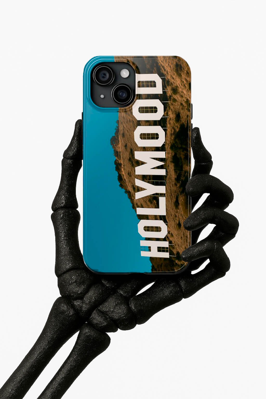 Hollywood parody print iphone case from Dead Angeles — California style graphic iphone cover with landscape view print. Colorful iPhone Cover.